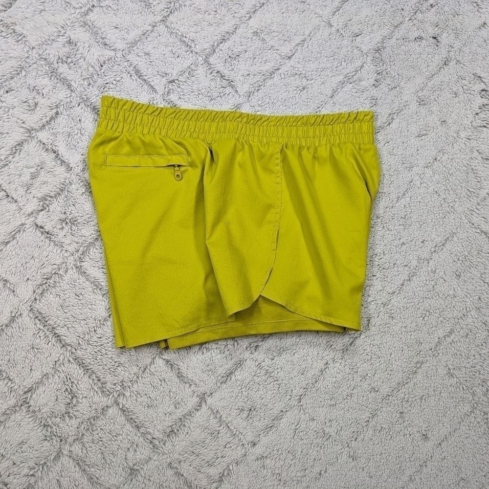 Girlfriend Collective Shorts Women's S Green Lime Trail Lined Micro Hi-Rise 2” - Picture 9 of 9